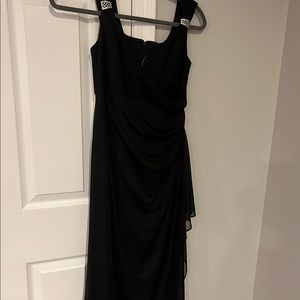 Black evening gown size 6 but altered to size 2